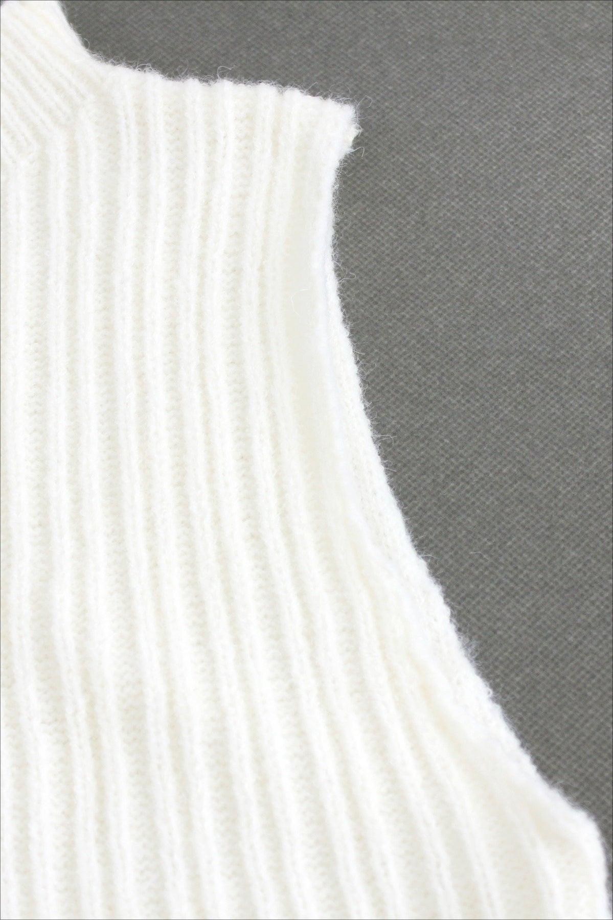 Knit Sweater Tank Top & Split Skirt Sweater Dress