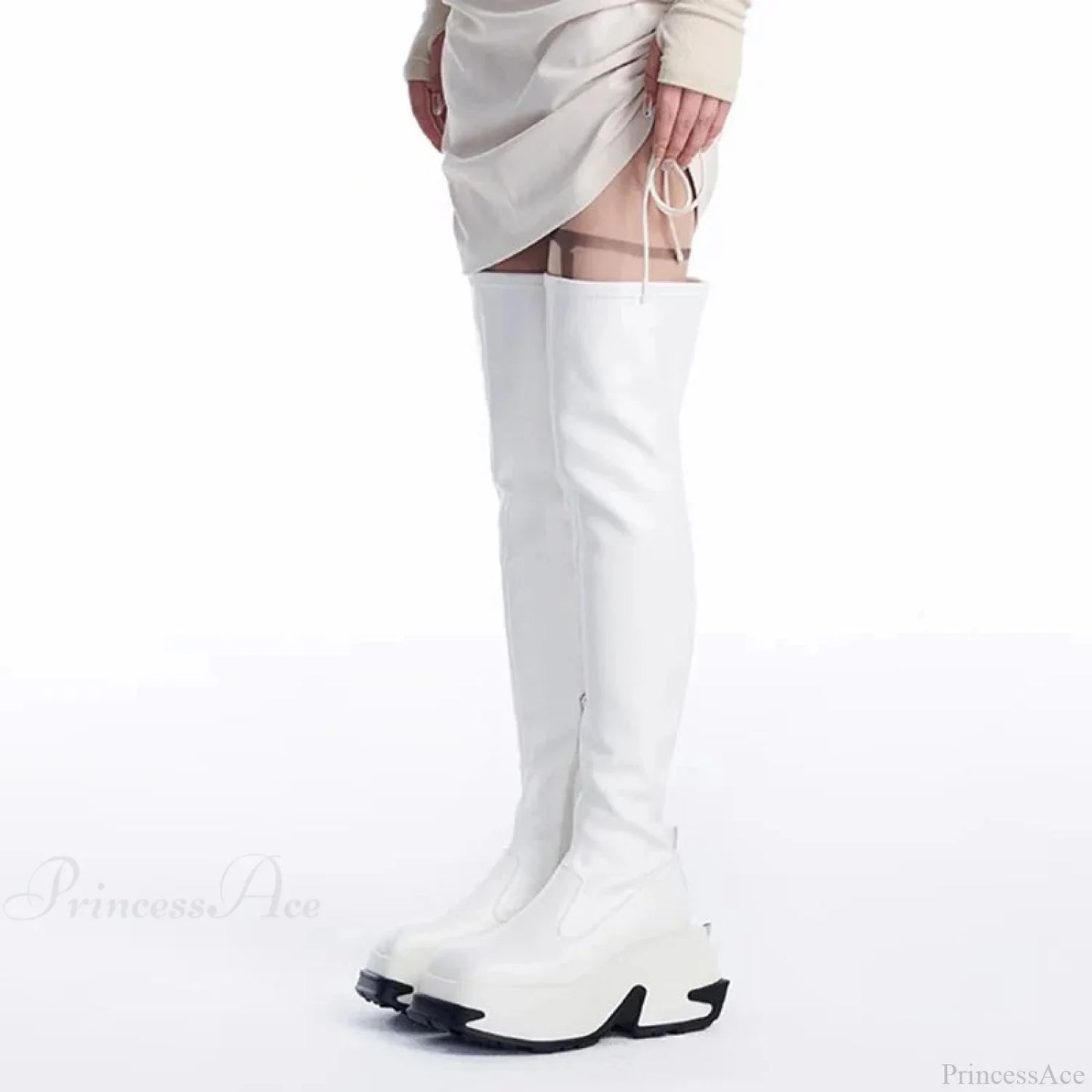 Females Punk 10 CM Platform Chunky Gothic Boot