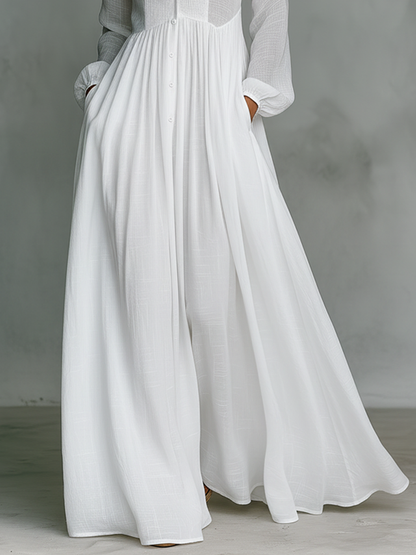 Aveline | Button-Front Maxi Dress
