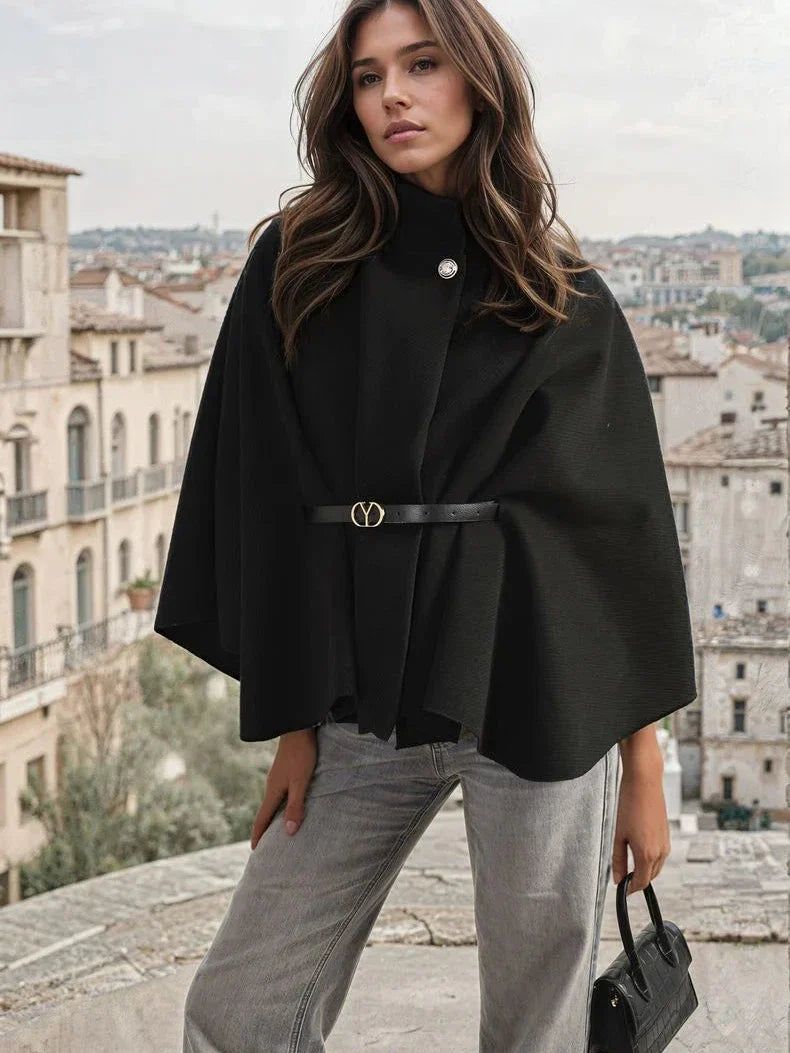 Woolen Cape With Belt