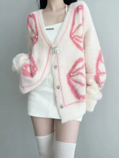 Fluffy Butterfly Sweater
