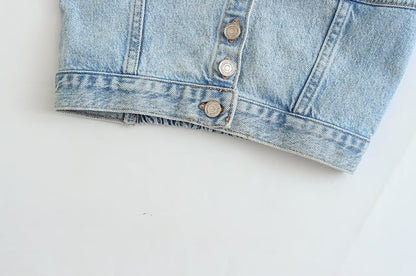 Blue Denim Tube Top