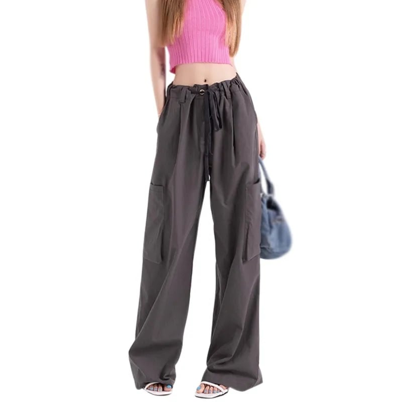 High Waist Wide Leg Cargo Pants