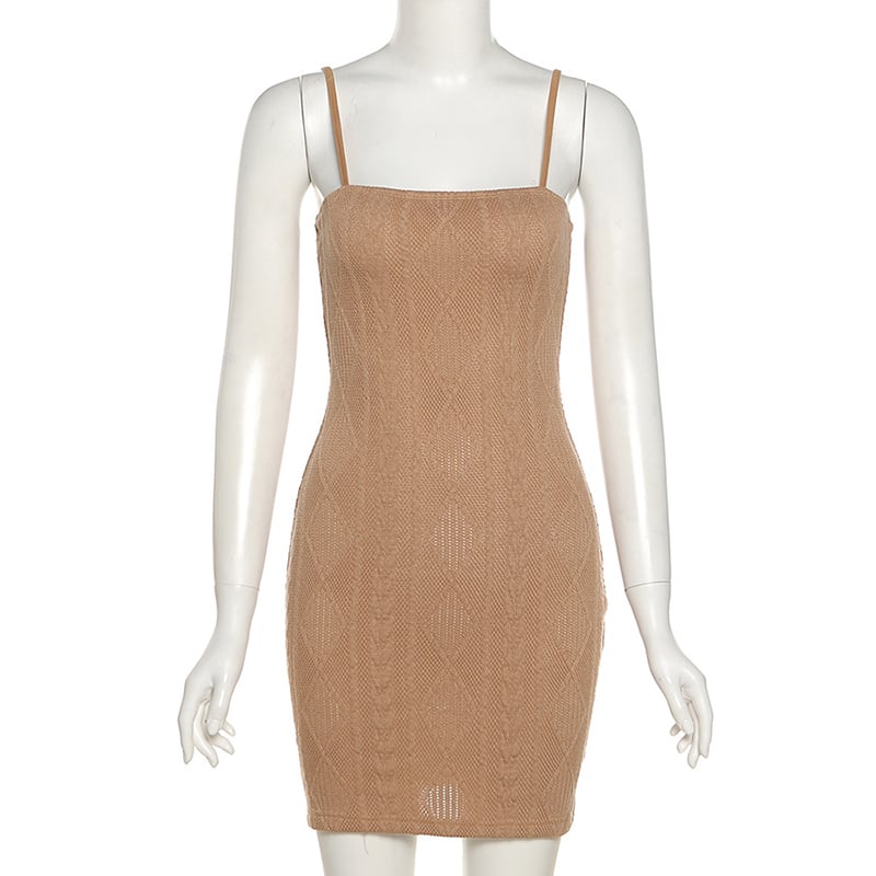 Green Knit Bodycon Dress