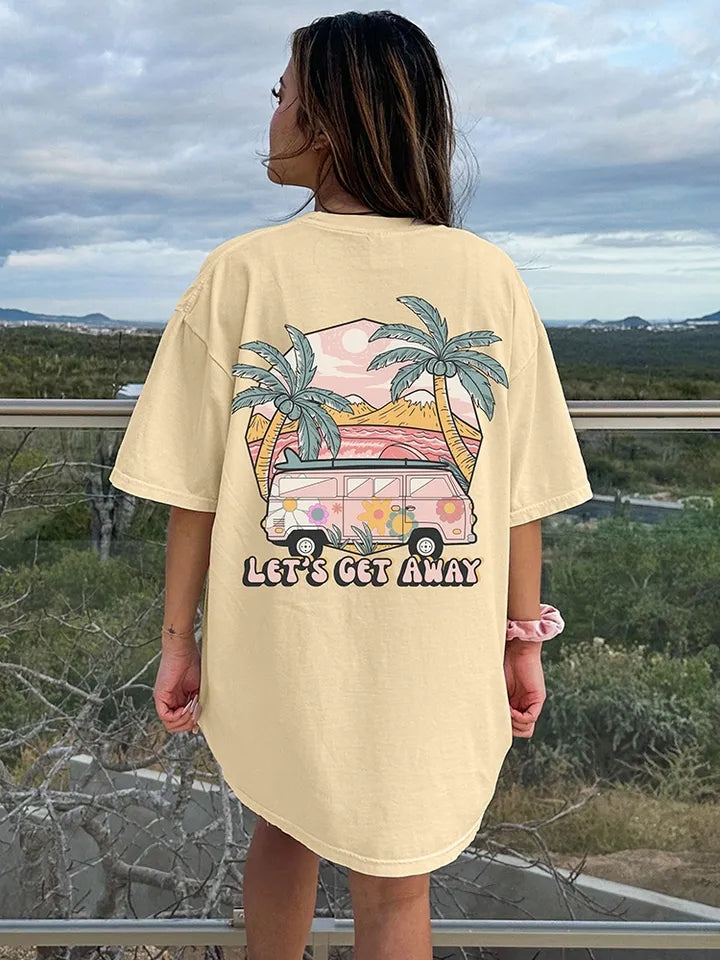Caravan Print Short Sleeve T-shirt