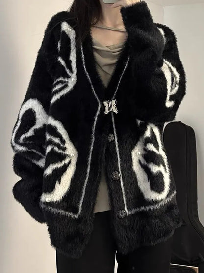 Fluffy Butterfly Sweater
