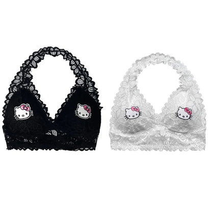 Lace Up Kitty Cat Halter Top