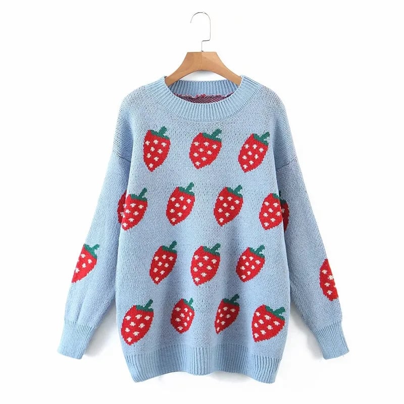 Strawberry Knit Sweater