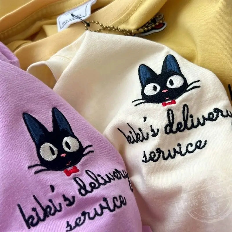 Cat Anime Short Sleeve T-shirt