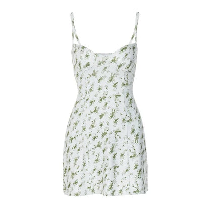 Floral Chiffon A-Line Mini Dress