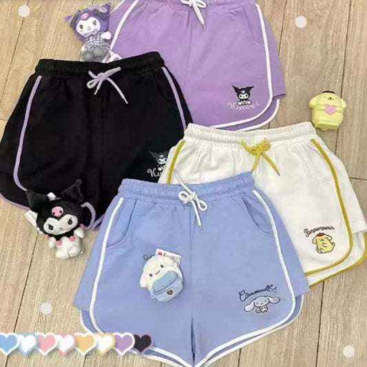 Anime High Waist Shorts Aesthetic Casual E-Girl Kawaii Korean Japanese Harajuku