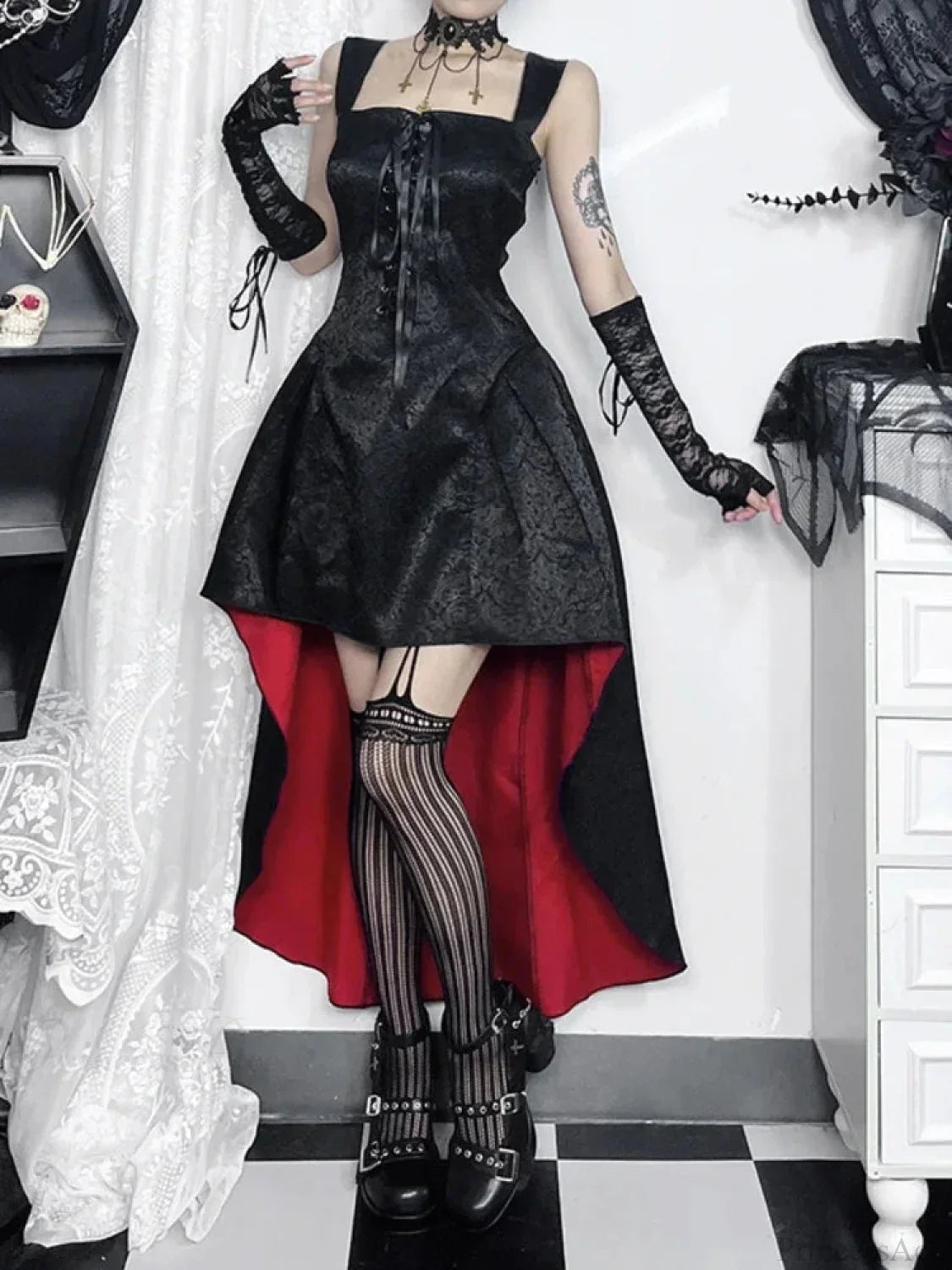 Flirtatious Bandage Corset Midi Dress