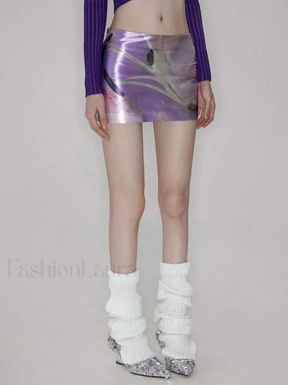 Floral Acetate Fanny Pack Skirt