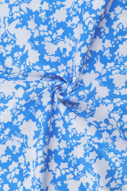 Floral Print Cami Tie Slim Elegant Mini Dress