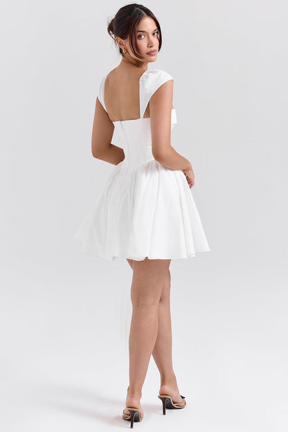 White – Flirty Pure Babe A-Line Dress