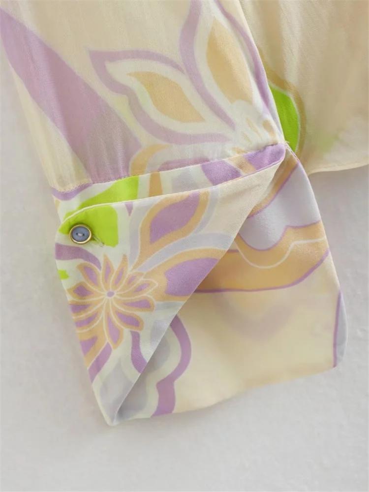 Flow Printed Blouse Set