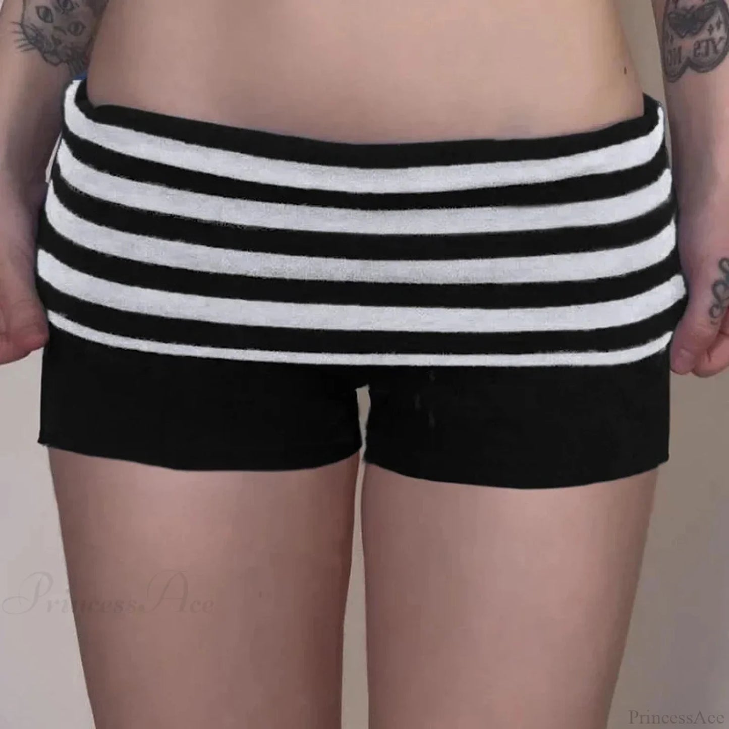 Fold Over Banded Knit Short