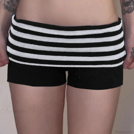 Fold Over Banded Knit Short