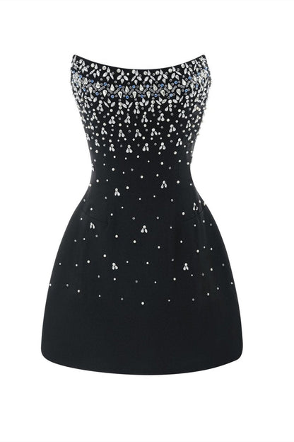 Frances Crystal-embellished Sleeveless Mini Dress