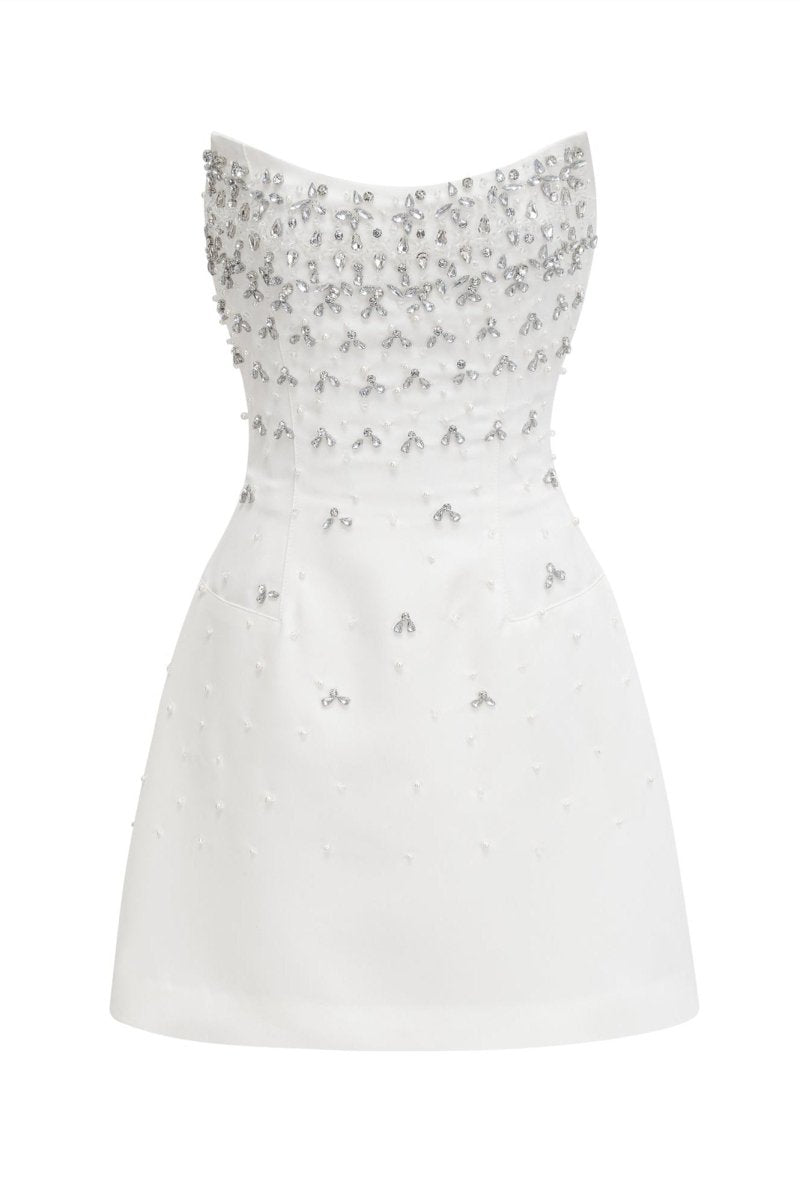 Frances Crystal-embellished Sleeveless Mini Dress