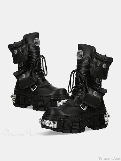 Fresh Punk Platform Gothic Lace Up Boot