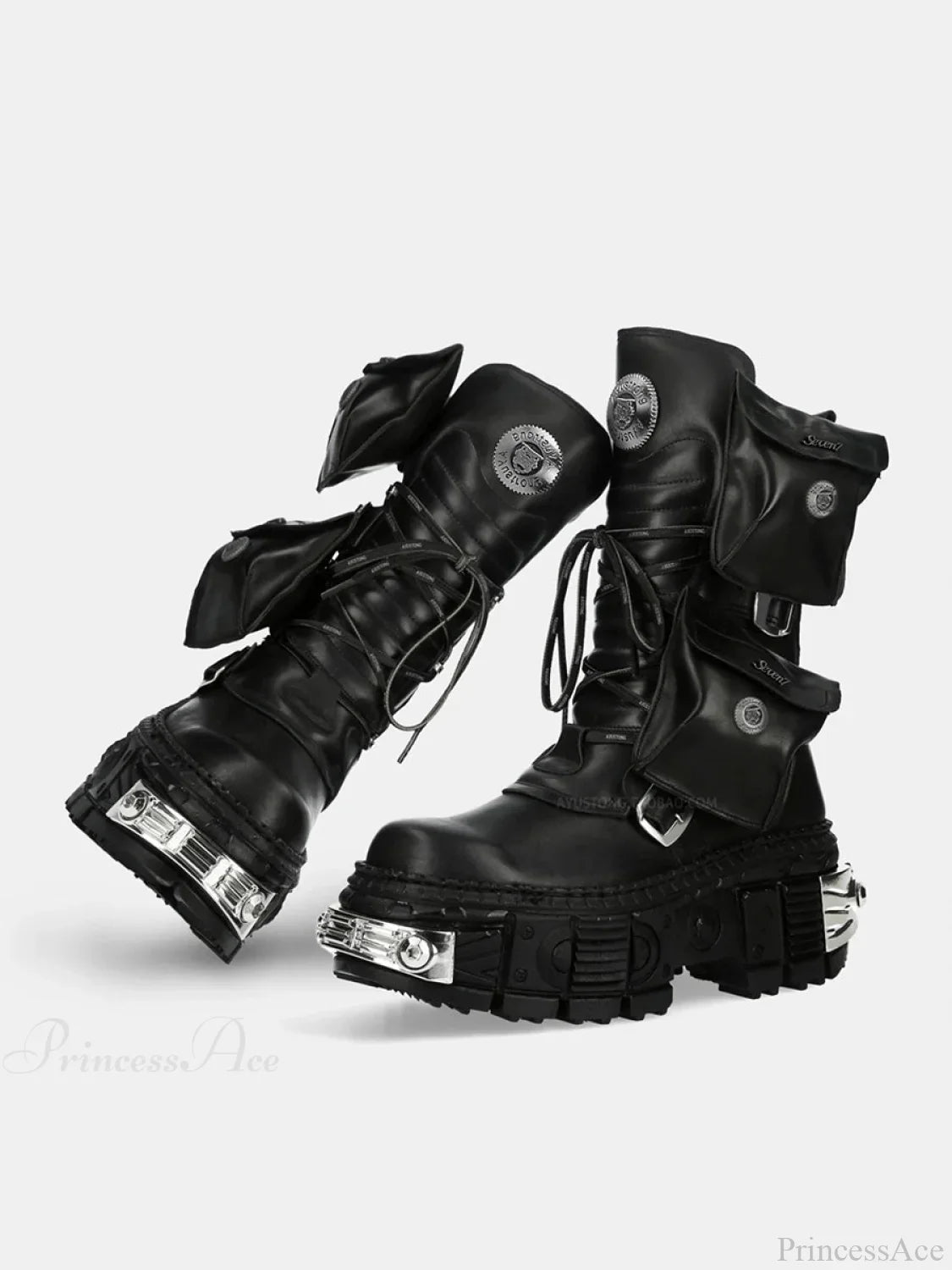 Fresh Punk Platform Gothic Lace Up Boot