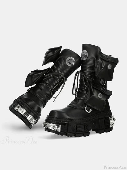 Fresh Punk Platform Gothic Lace Up Boot