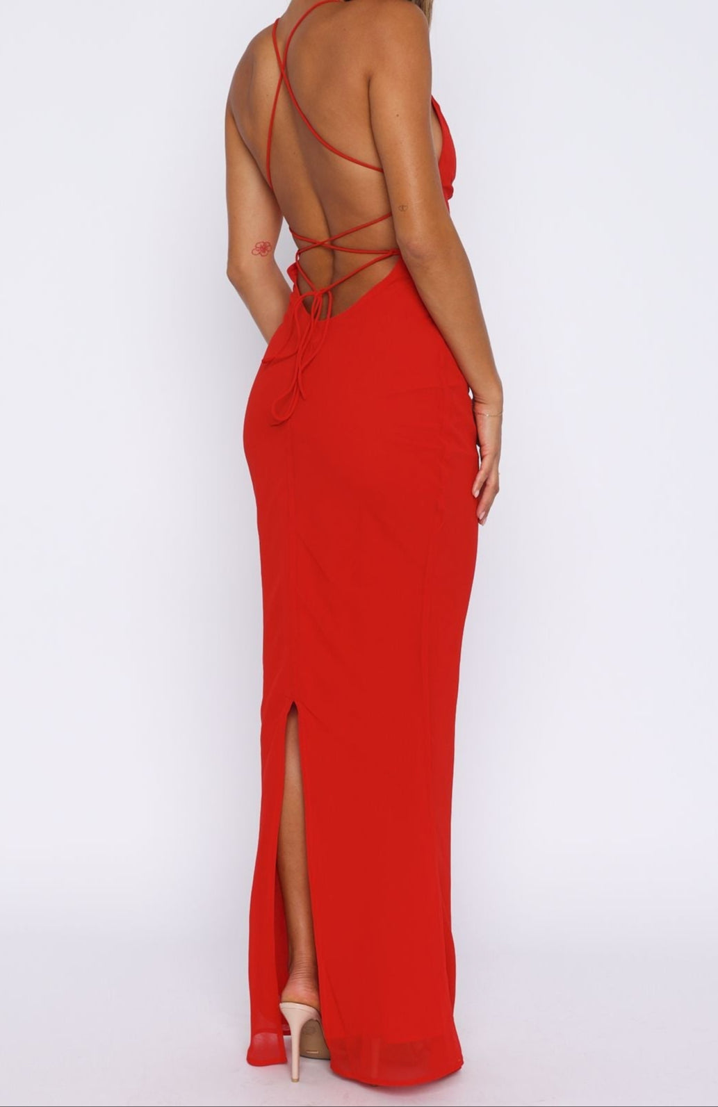 Nahia Maxi Dress Red