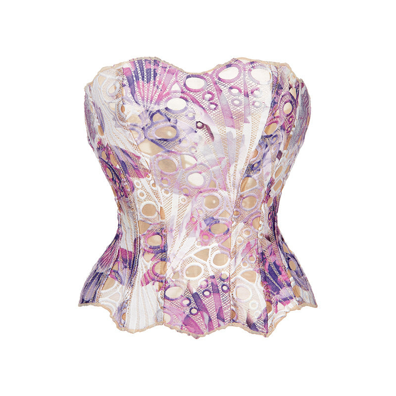 Maci | Lace Tie Corset Top