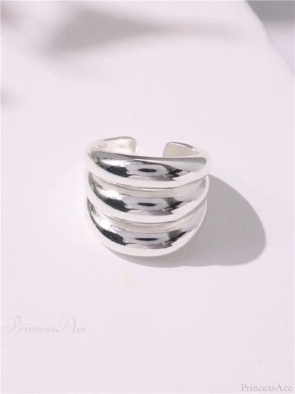 Geometric Gothic Titanium Strong Ring