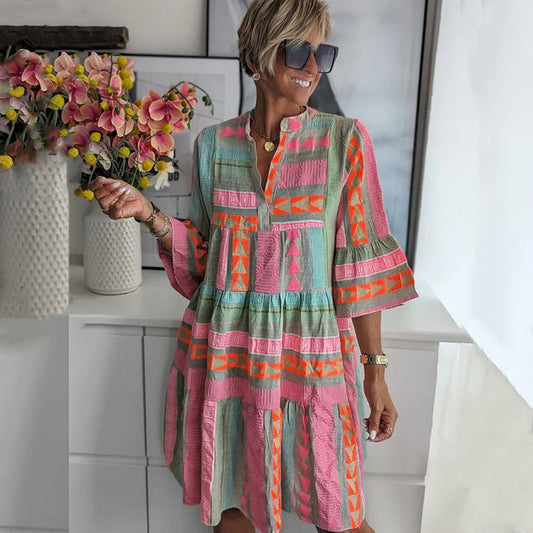 Dahlia | Patchwork Dress