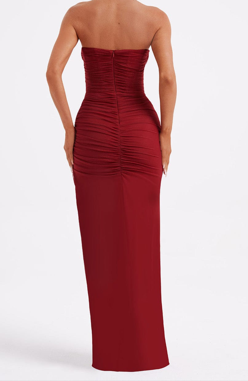 Valentina Maxi Dress - Wine