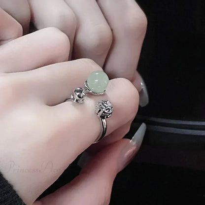 Gothic Unpredictable Stone Animal Ring