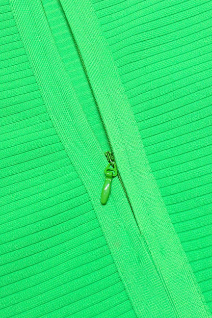 Hallie Green Bandage Bodycon Dress