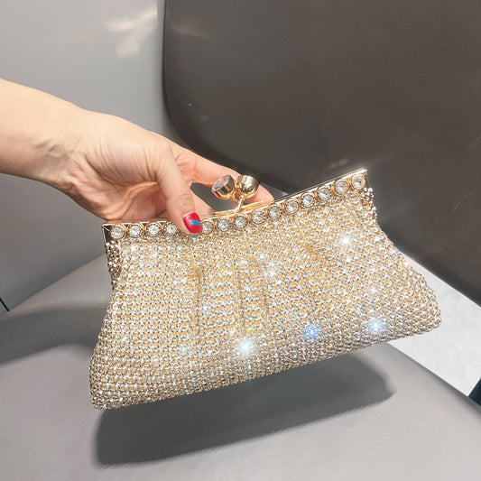 Handmade Rhinestones Evening Clutch Purse Designer Bag