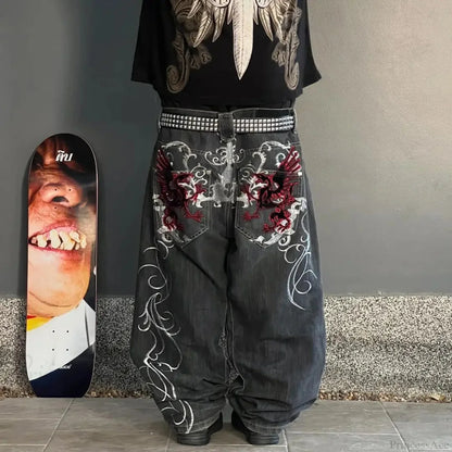 Harajuku Mysterious Baggy Denim Pant