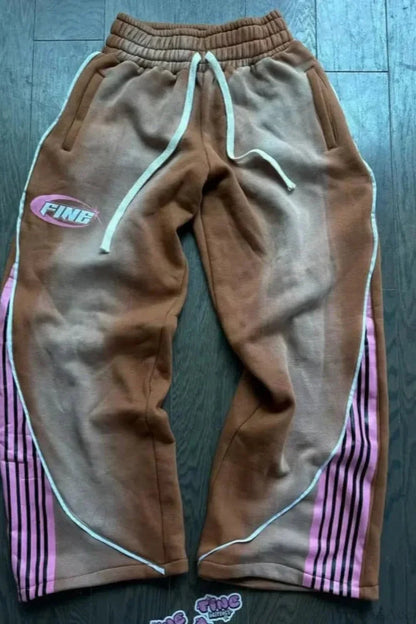 Harajuku Mysterious Letter Patch Pant