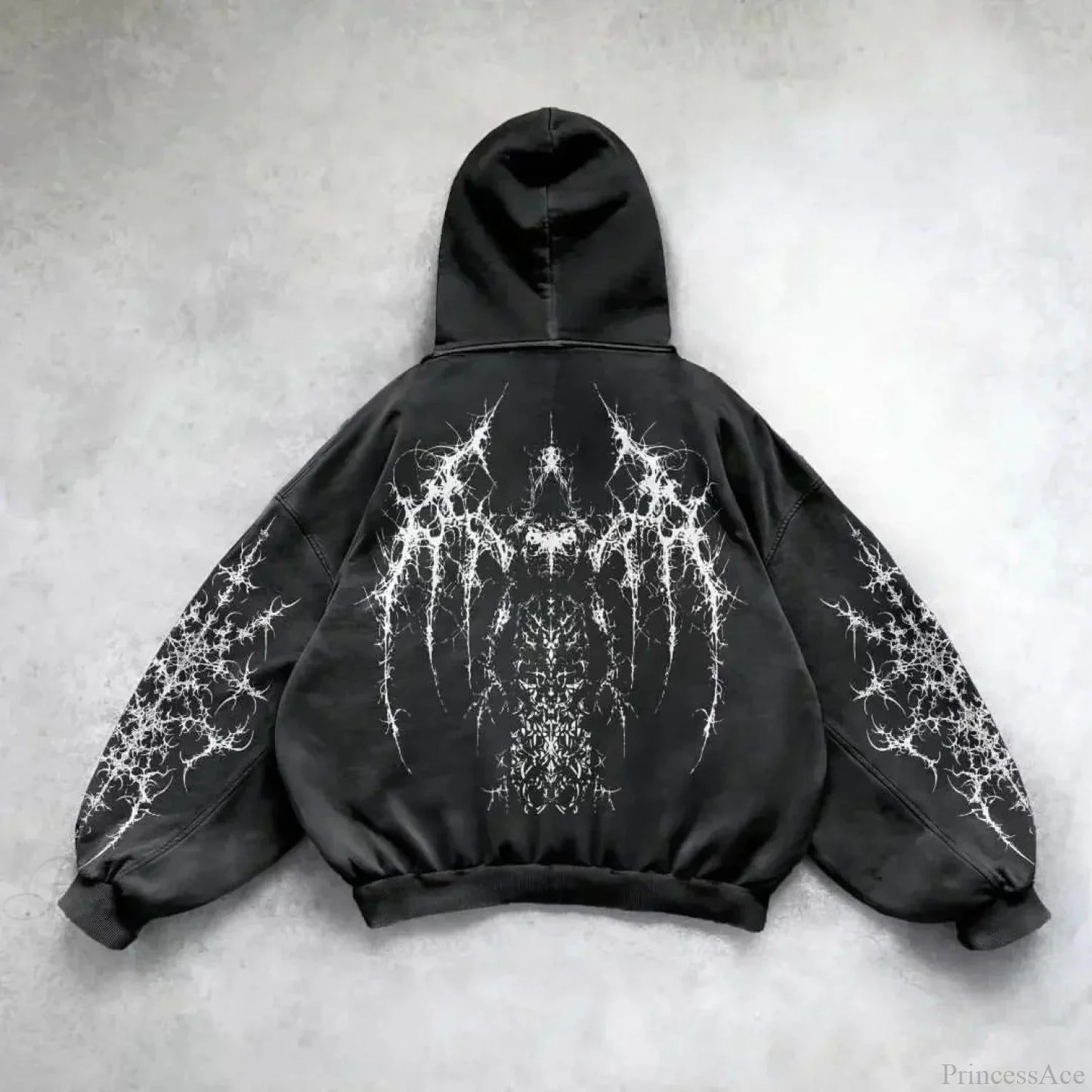 Harajuku Mysterious Printed Hoodie