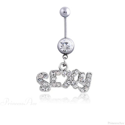 Heavenly Feathers Rose Dark Belly Ring