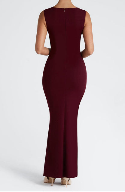 Maia Maxi Dress - Cherry Lacquer
