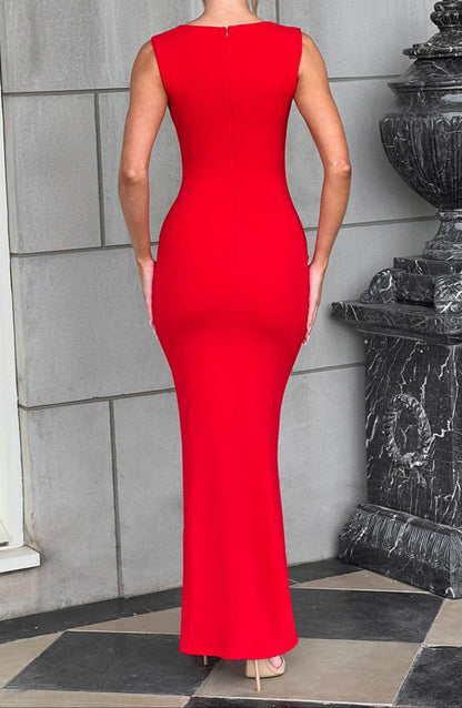 Adelina Maxi Dress - Red