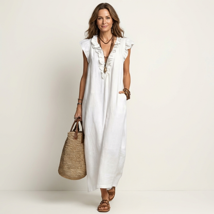 Elara | Ruffle Maxi Dress