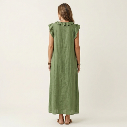 Elara | Ruffle Maxi Dress