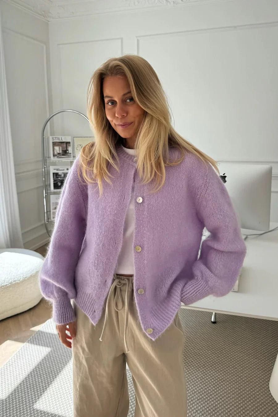 Knitted Vest - Lila