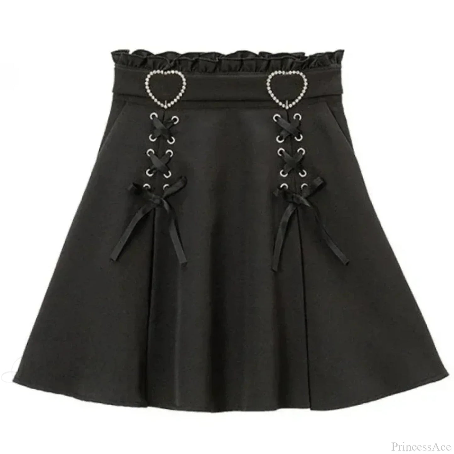 High Waist Cake Lace Vintage Skirt