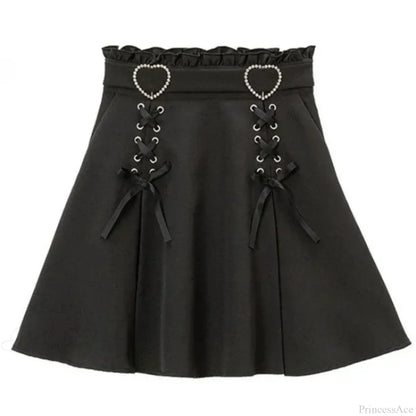 High Waist Cake Lace Vintage Skirt