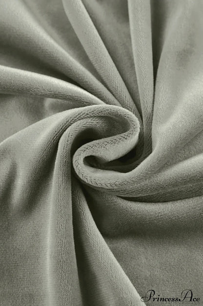 High Waist Slim Green Silver Fox Fur Mermaid Skirt