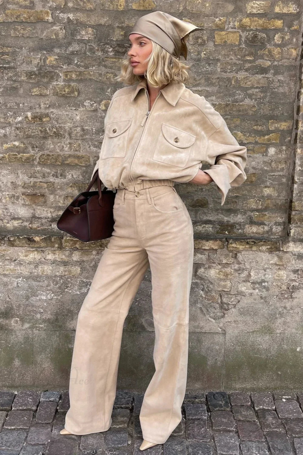 High Waist Utility Two Piece Pants Set