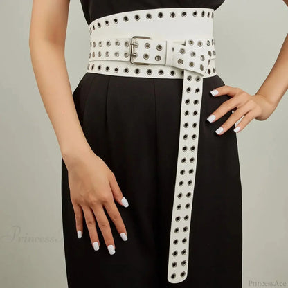 Hip Hop Gothic Punk Rivet Waistband Belt