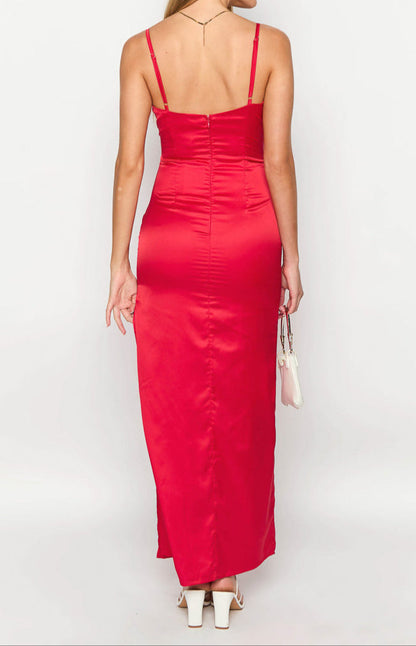 Zoe Red Maxi Dress